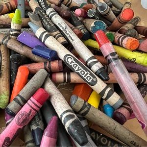 Used Crayola Crayons Bunch